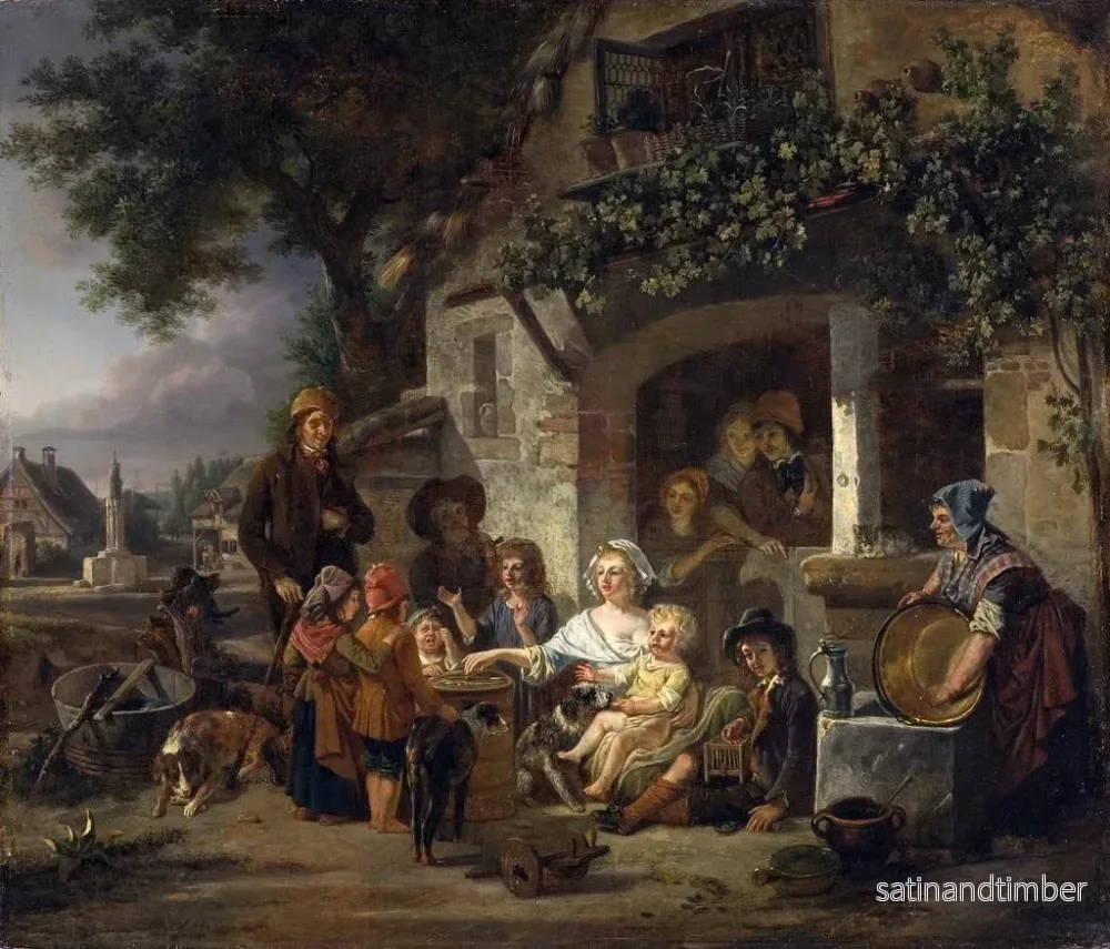 Reproduktion av målningen Le Sommet - Jean-Louis Demarne - Bild 2