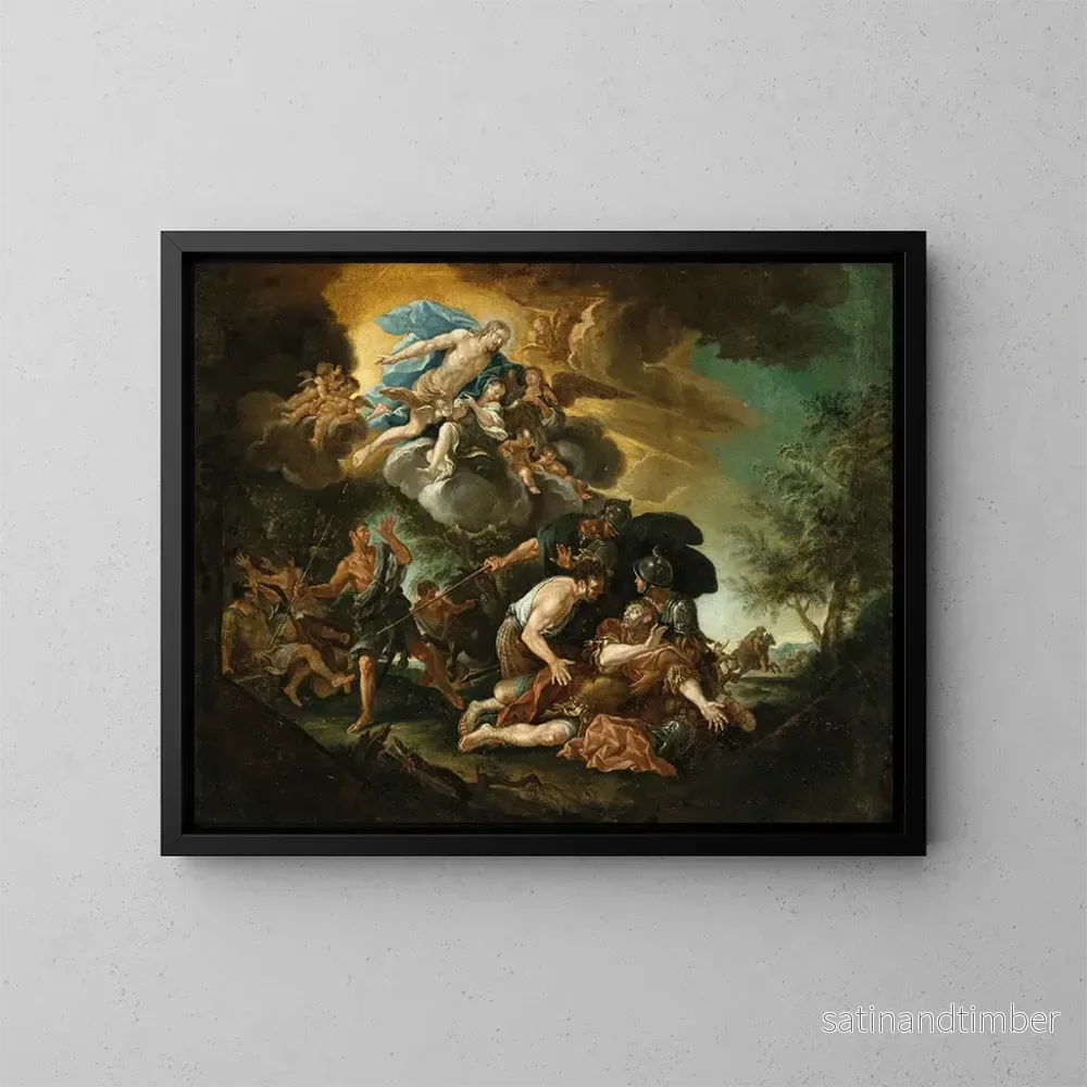 Reproduktion av målningen La Conversion de Saul - Cercle de Johann Heiss