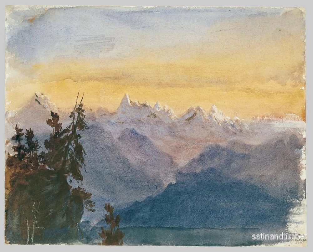 Reproduktion av målningen Vy från Pilatusberg - John Singer Sargent - Bild 2