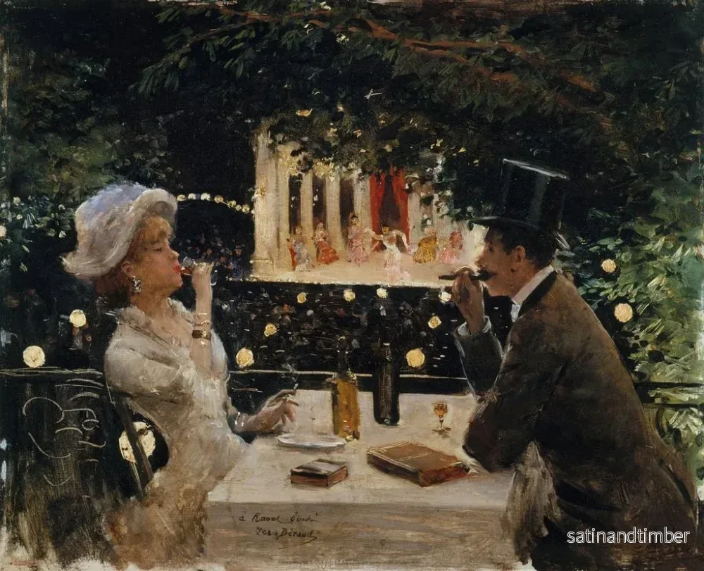 Reproduktion av målningen Dîner aux Ambassadeurs - Jean Béraud - Bild 2