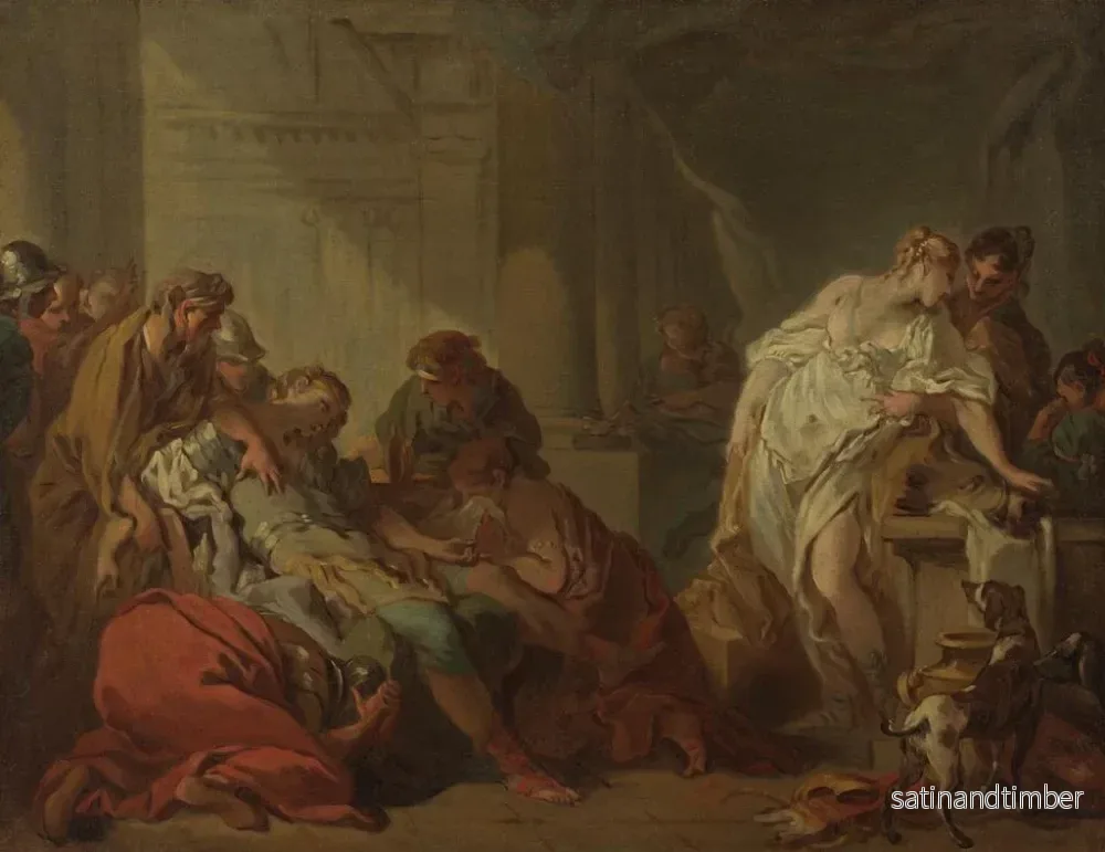 Reproduktion av målningen La mort de Méléagre - François Boucher - Bild 2