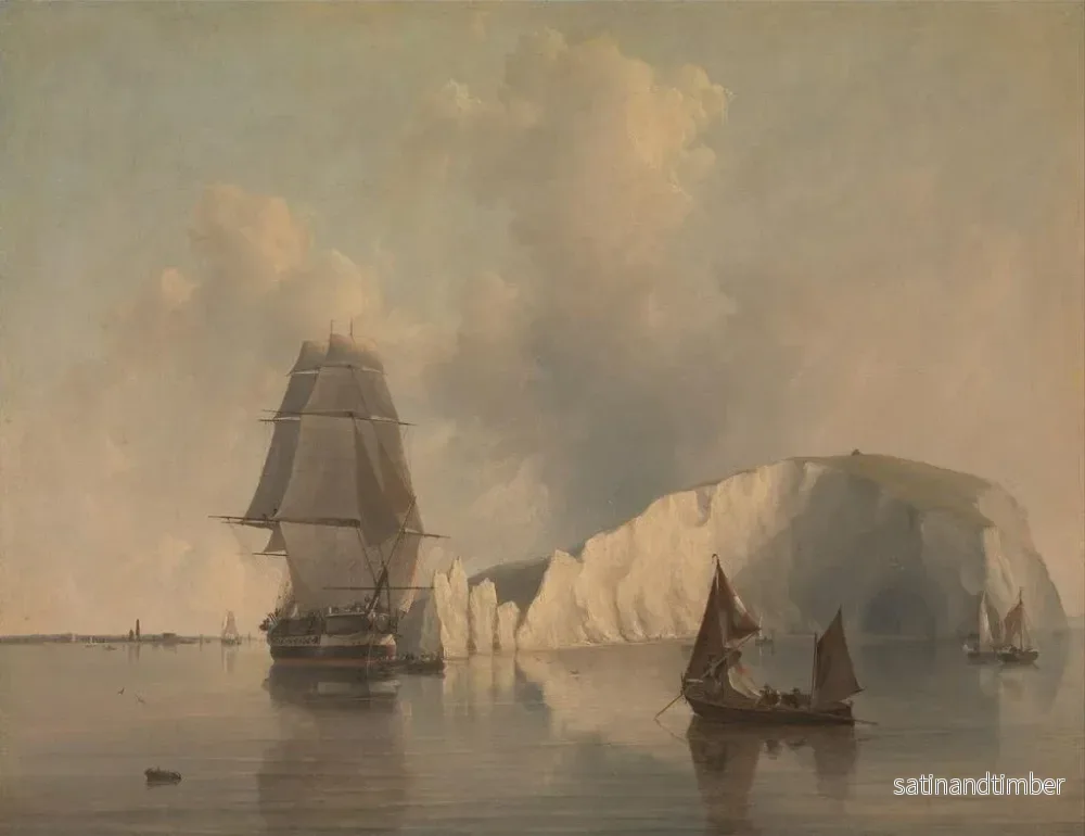 Reproduktion av målningen Utanför ön Wight - Edward William Cooke - Bild 2