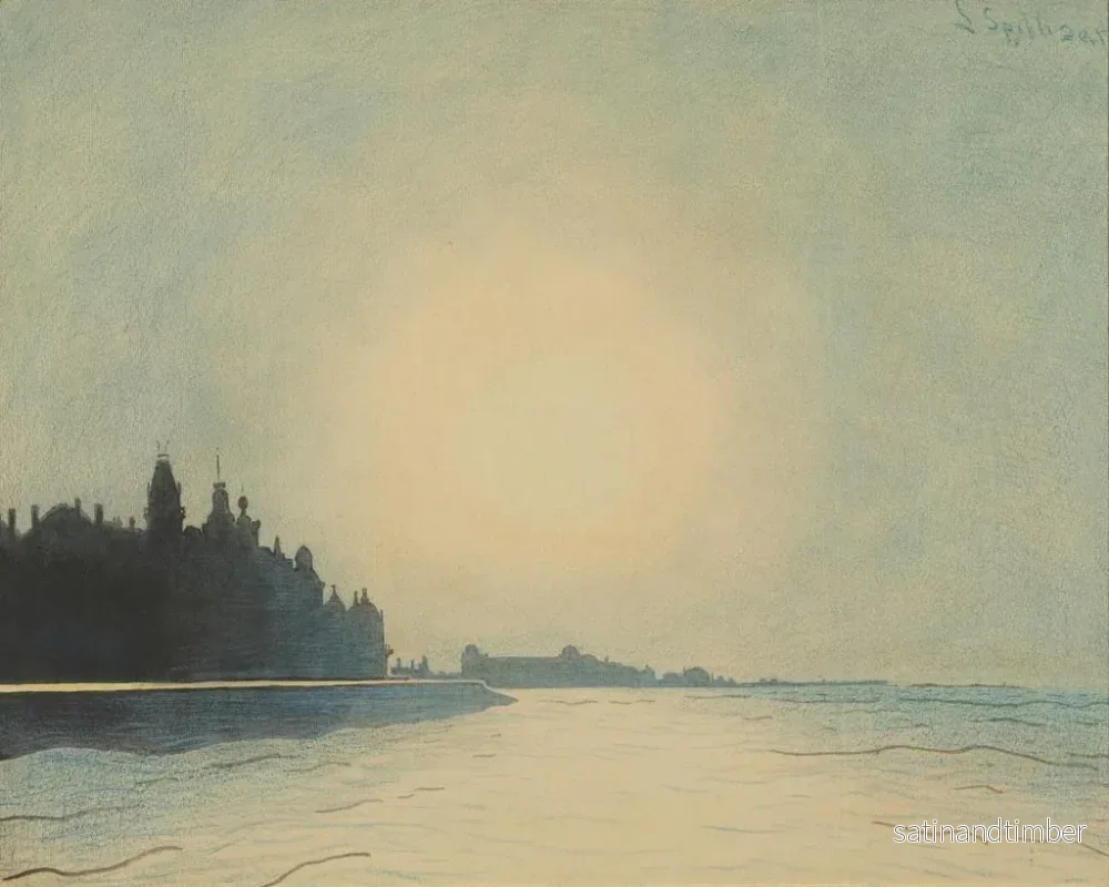 Reproduktion av målningen La digue à Ostende vue depuis le môle - Léon Spilliaert - Bild 2