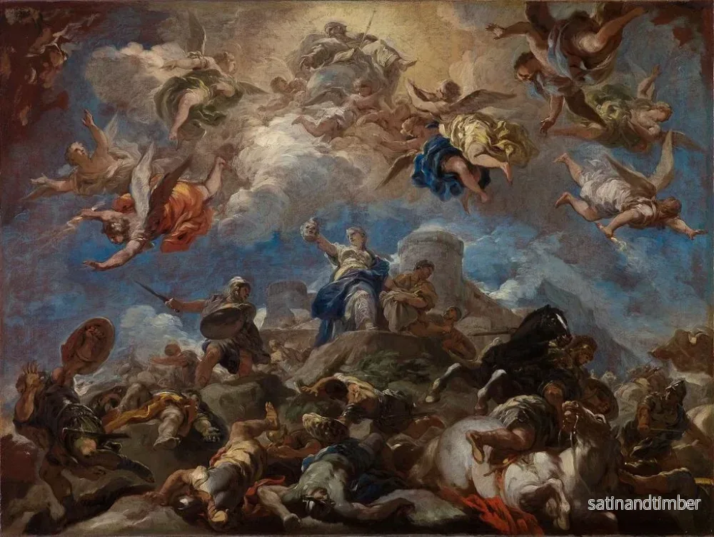 Reproduktion av målningen av Judith som visar Holofernes huvud - Luca Giordano - Bild 2