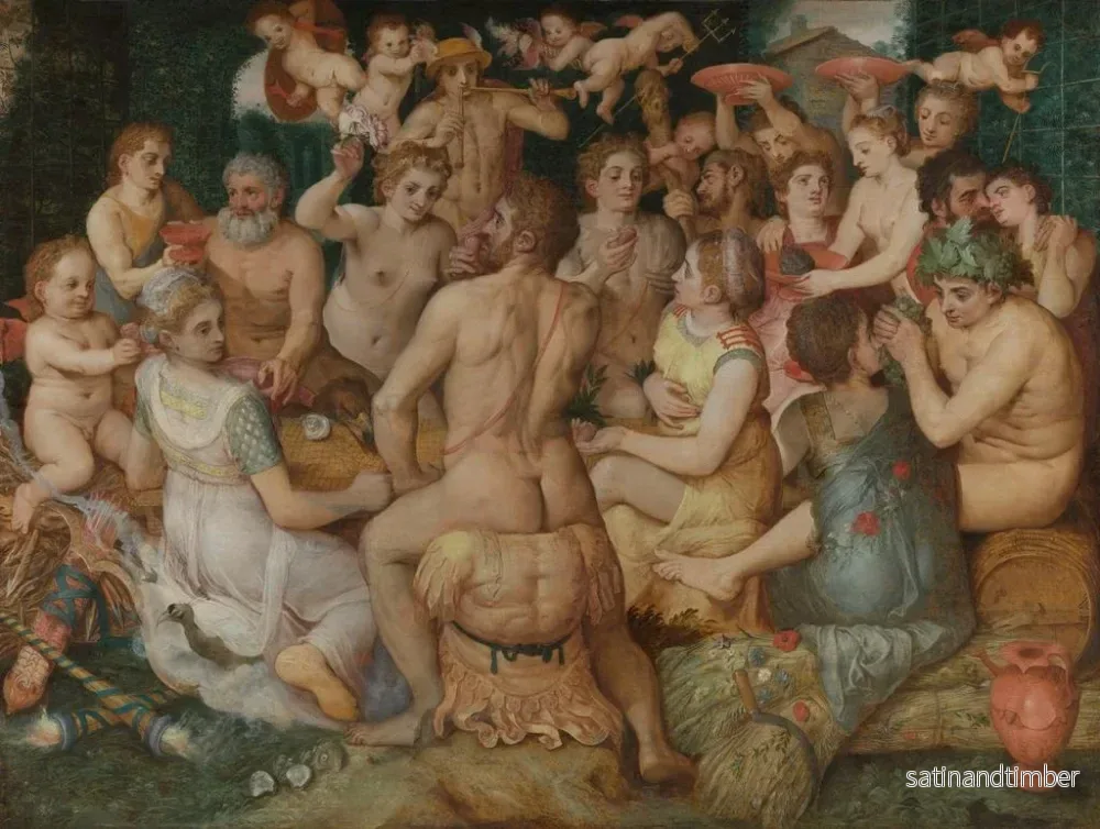 Reproduktion av målningen Banquet des dieux - Frans Floris - Bild 2