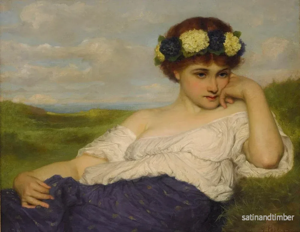 Reproduktion av målningen L'Éveil du printemps - Gustav Pope - Bild 2