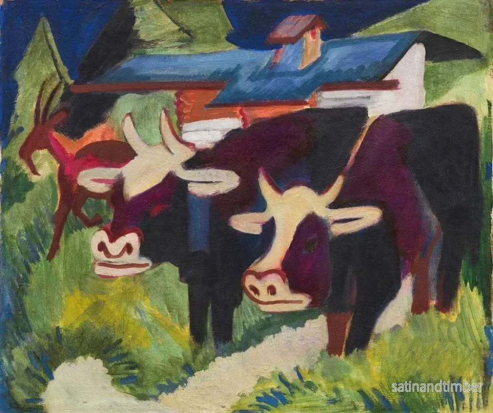 Reproduktion av målningen Khe sur l'alpage - Ernst Ludwig Kirchner - Bild 2