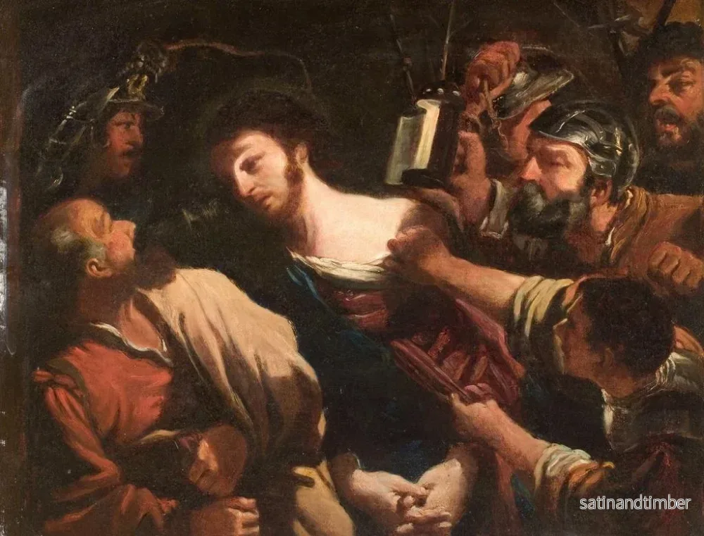 Reproduktion av målningen La Trahison du Christ - Ecole de Guercino - Bild 2