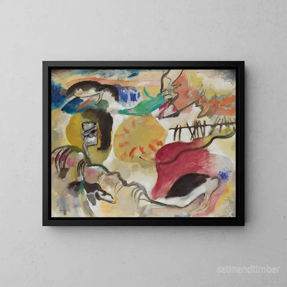 Reproduktion av målningen Improvisation 27: Jardin d'amour II - Wassily Kandinsky