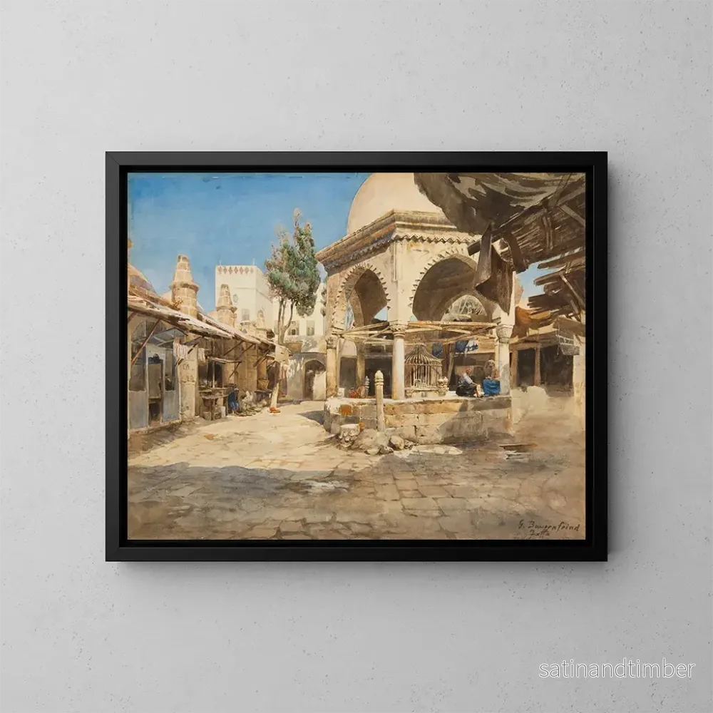 Reproduktion av målningen En brunn i Jaffa - Gustav Bauernfeind