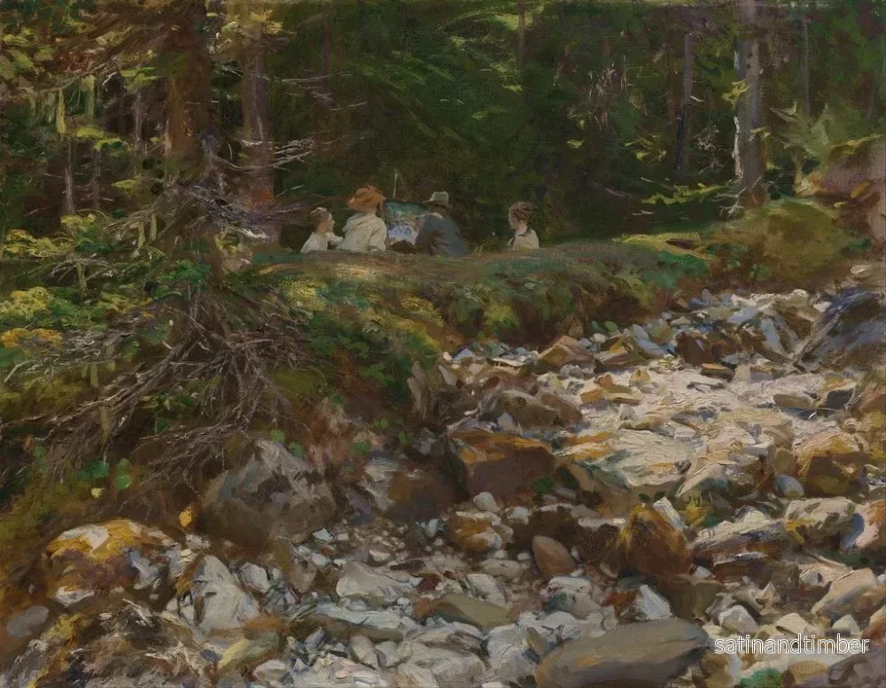 Reproduktion av målningen Le Maître et ses élèves - John Singer Sargent - Bild 2