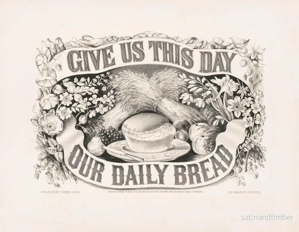 Reproduktion av målningen Ge oss i dag vårt dagliga bröd - Currier & Ives - Bild 2