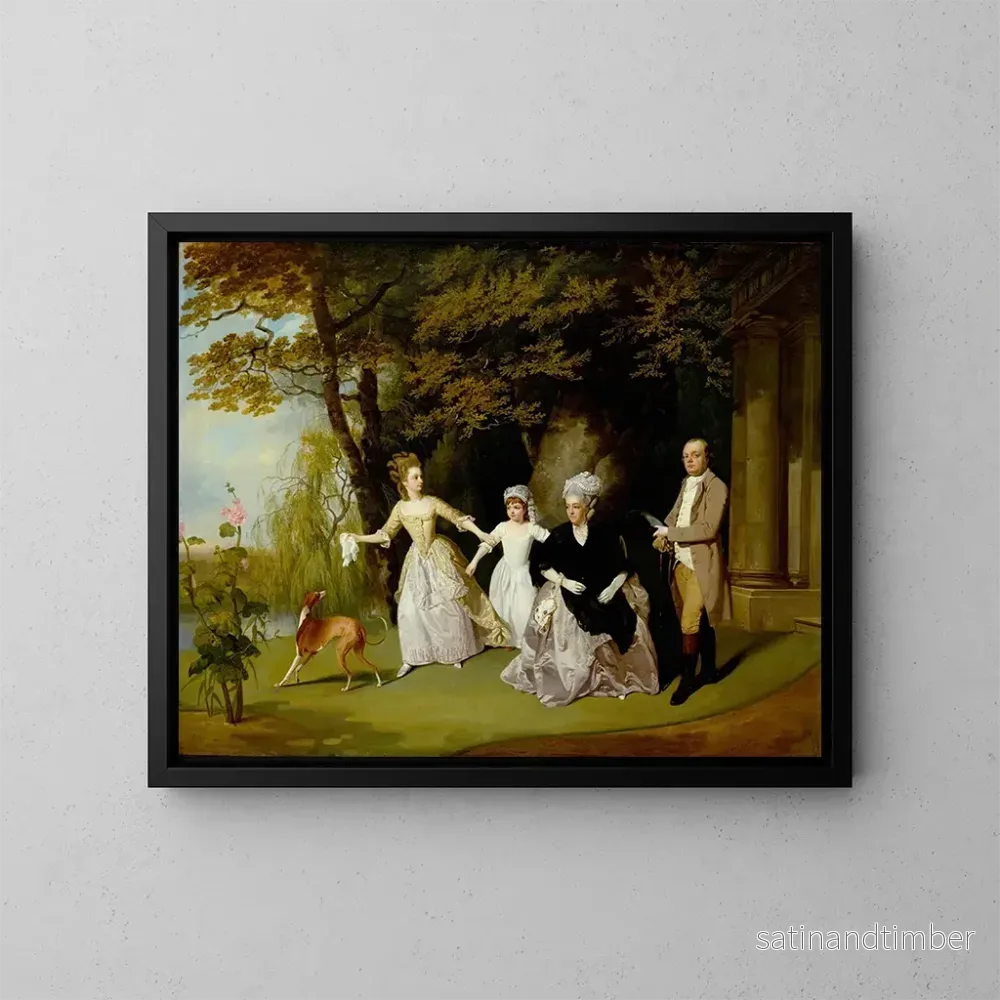Reproduktion av målningen La famille Wilkinson - Francis Wheatley