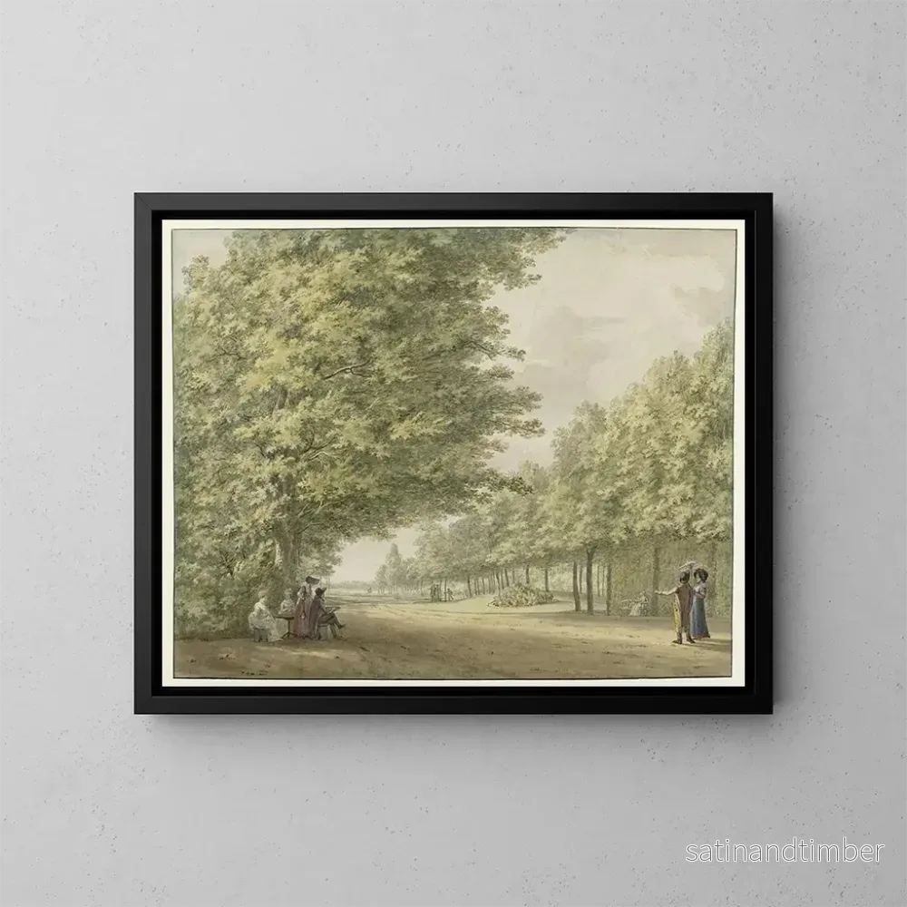 Reproduktion av målningen Vue dans les jardins de la propriété Zandbergen – Hermanus Numan Reproduktion av målningen Vue dans les jardins de la propriété Zandbergen – Hermanus Numan