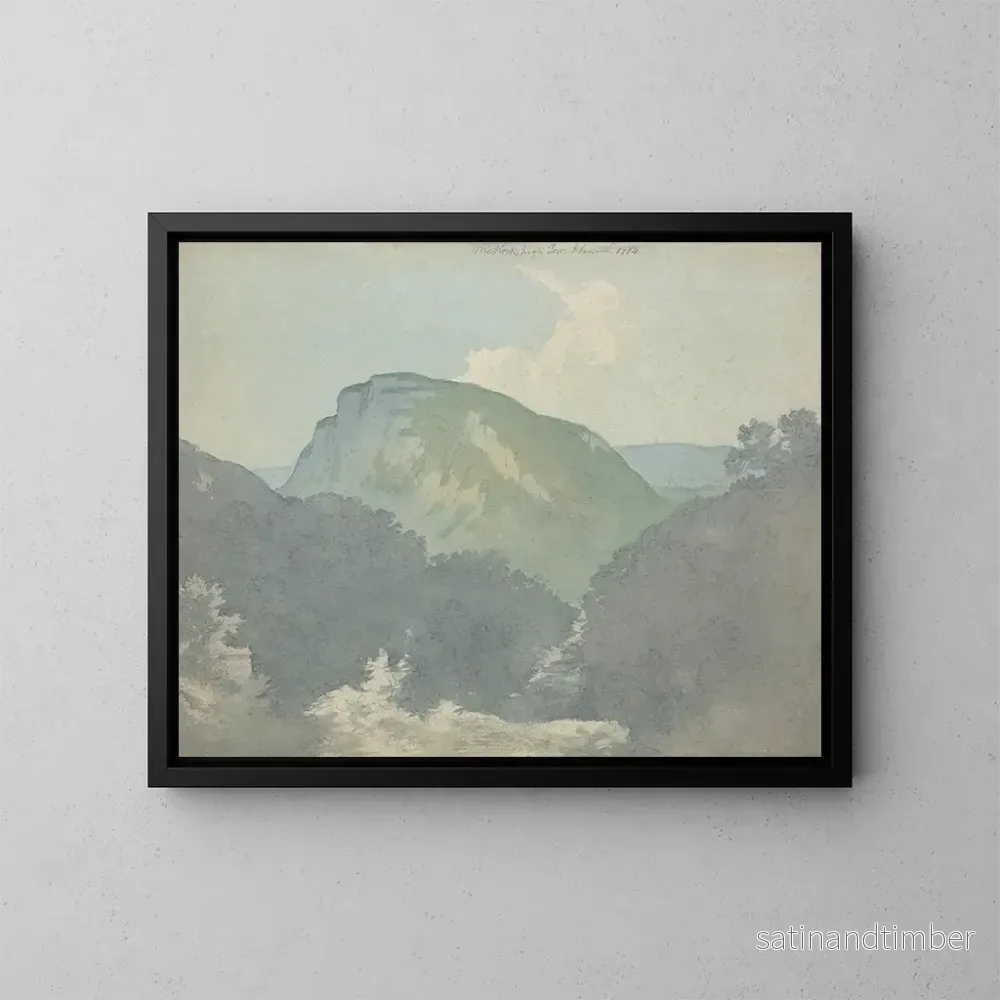 Reproduktion av målningen Matlock High Tor - John Warwick Smith