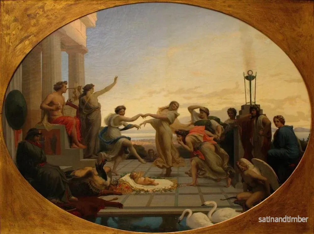 Reproduktion av målningen La naissance de Pindare - Henri-Pierre Picou - Bild 2