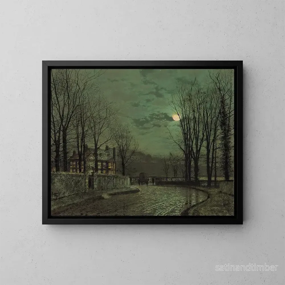 Reproduktion av målningen Lune de novembre - John Atkinson Grimshaw