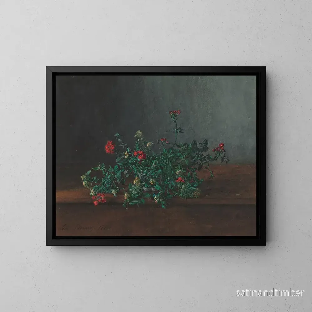 Reproduktion av målningen Naturtavla med vilda blommor - Léon Bonvin