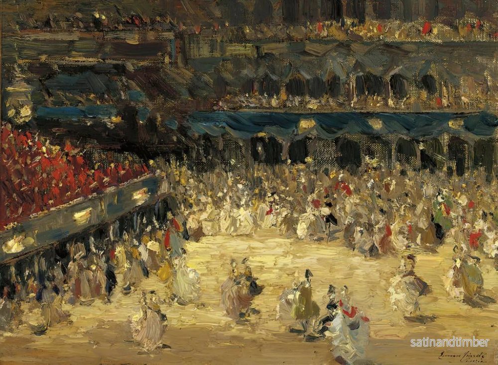 Reproduktion av målningen Le bal masqué à la place Saint-Marc à Venise - Emma Ciardi - Bild 2