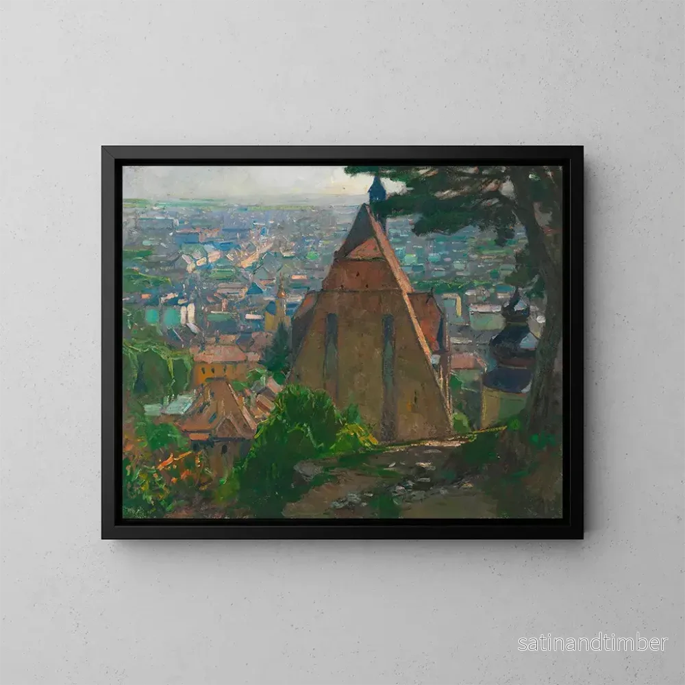 Reproduktion av målningen Vue sur Mödling - Carl Moll