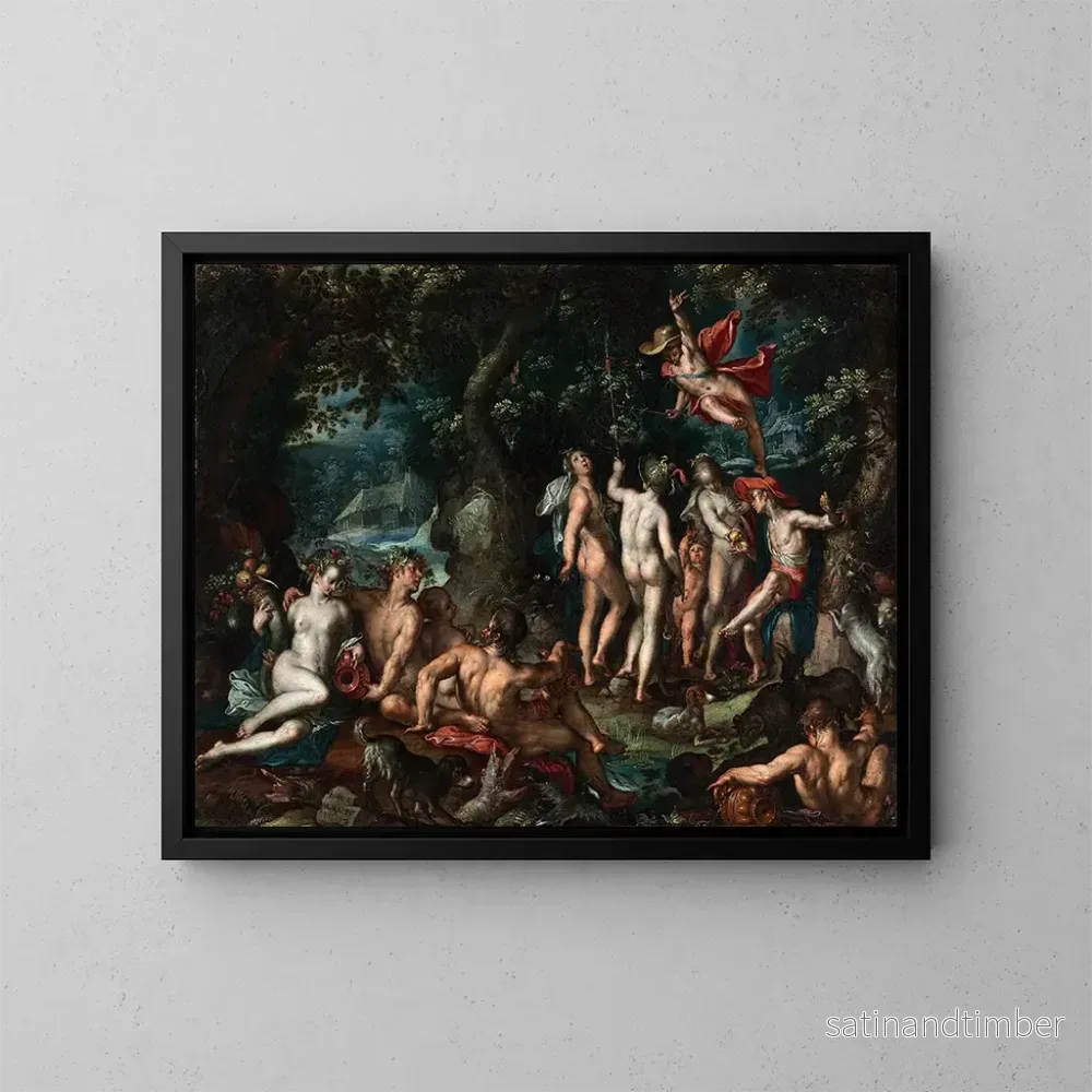 Reproduktion av målningen Le Jugement de Paris – Joachim Wtewael Reproduktion av målningen Le Jugement de Paris – Joachim Wtewael