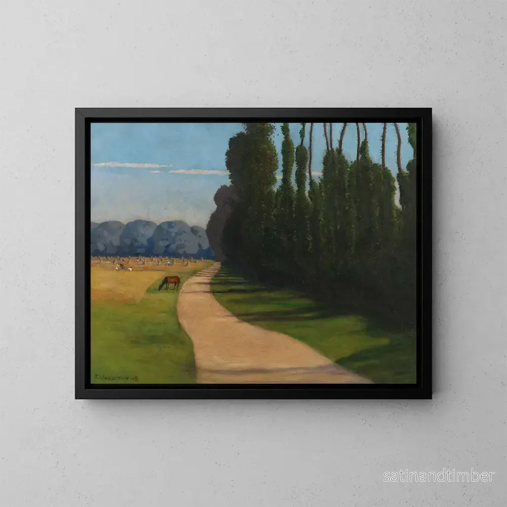 Reproduktion av målningen av Chemin de la Croix-Rouge - Félix Vallotton