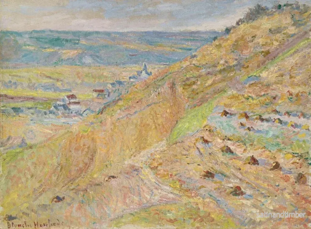 Reproduktion av målningen La Côte à Giverny - Blanche Hoschedé-Monet - Bild 2