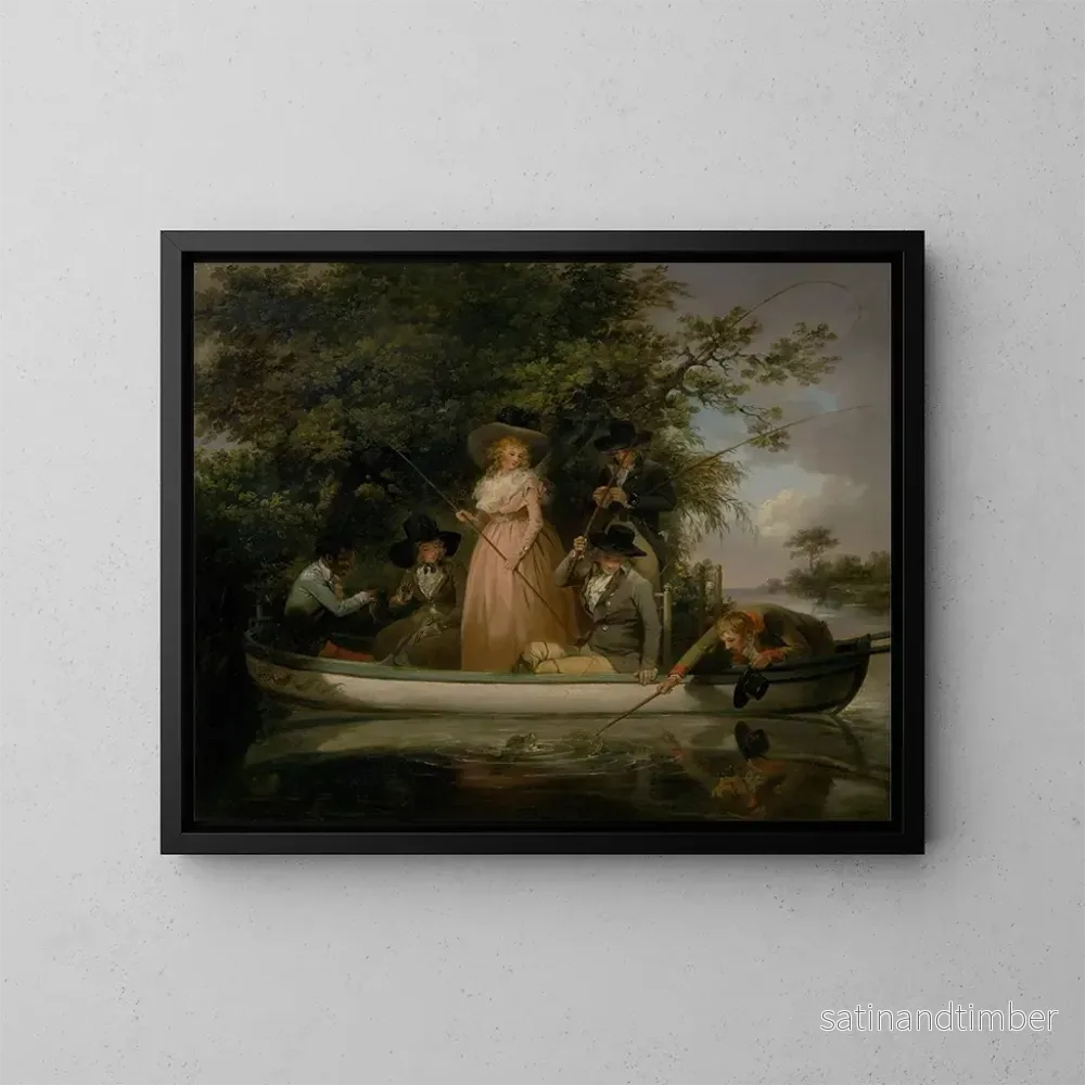 Reproduktion av målningen En fisketur - George Morland