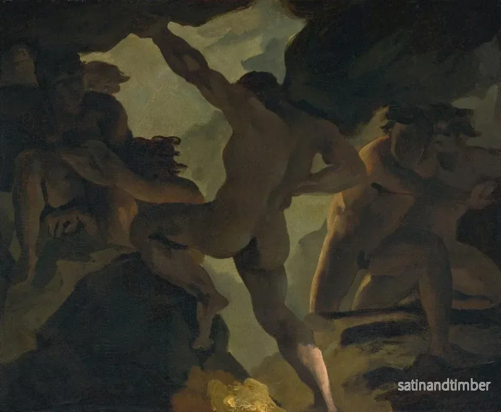 Reproduktion av målningen Episode av kriget mellan Titans - Théodore Géricault - Bild 2