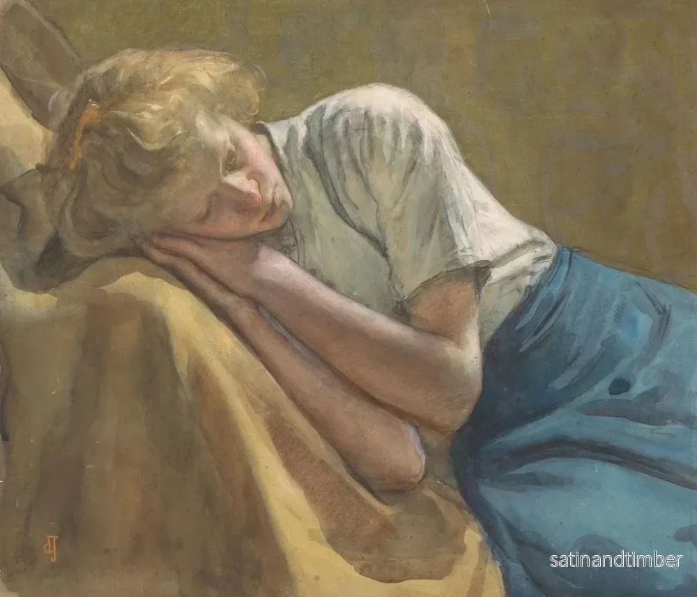 Reproduktion av målningen Fille rouillée - Johan Antonie de Jonge - Bild 2