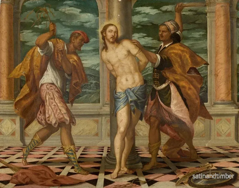 Reproduktion av målningen La Flagellation - Ecole de Paolo Veronese - Bild 2