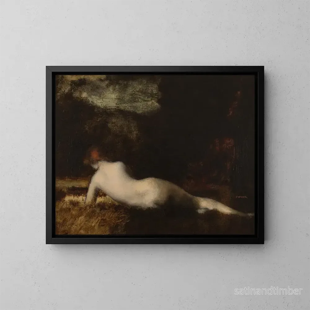 Reproduktion av målningen Nymphe allongée - Jean-Jacques Henner
