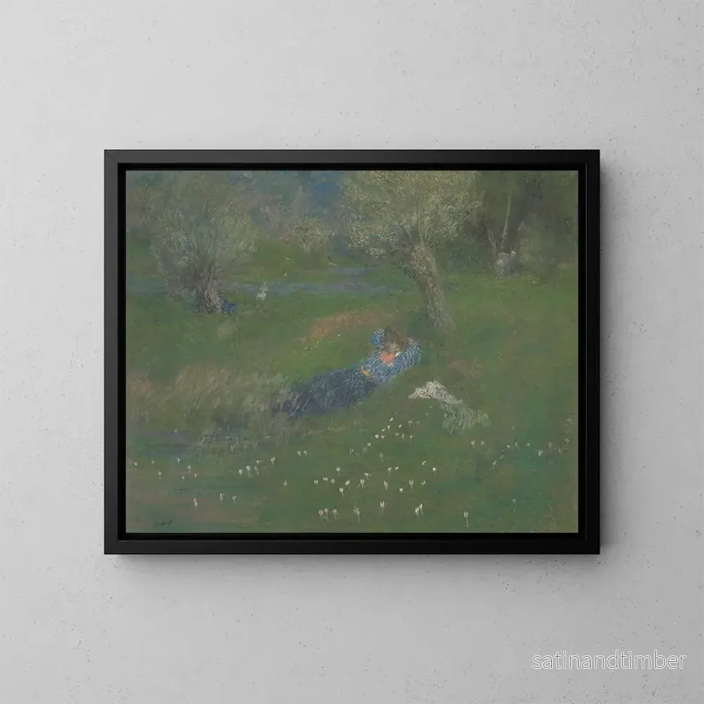 Reproduktion av målningen Le Repos sous l'arbre - Ker Xavier Roussel