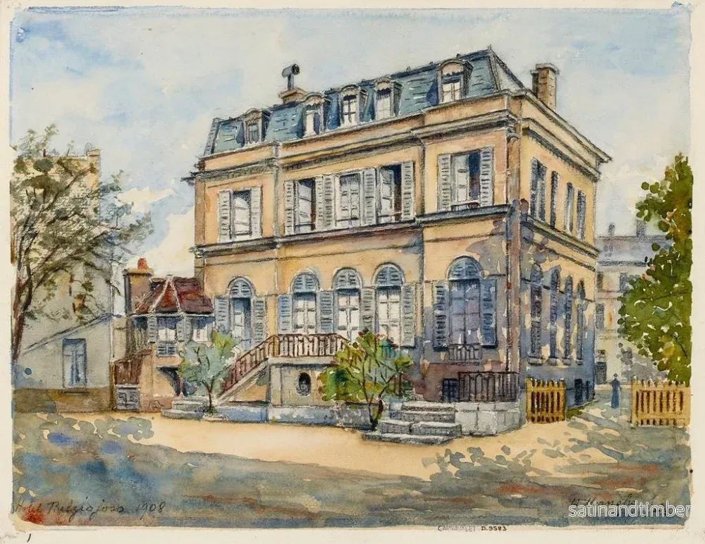 Reproduktion av målningen av Hôtel de la princesse Belgiojoso, 28 rue du Montparnasse - Georges-Henri Manesse - Bild 2