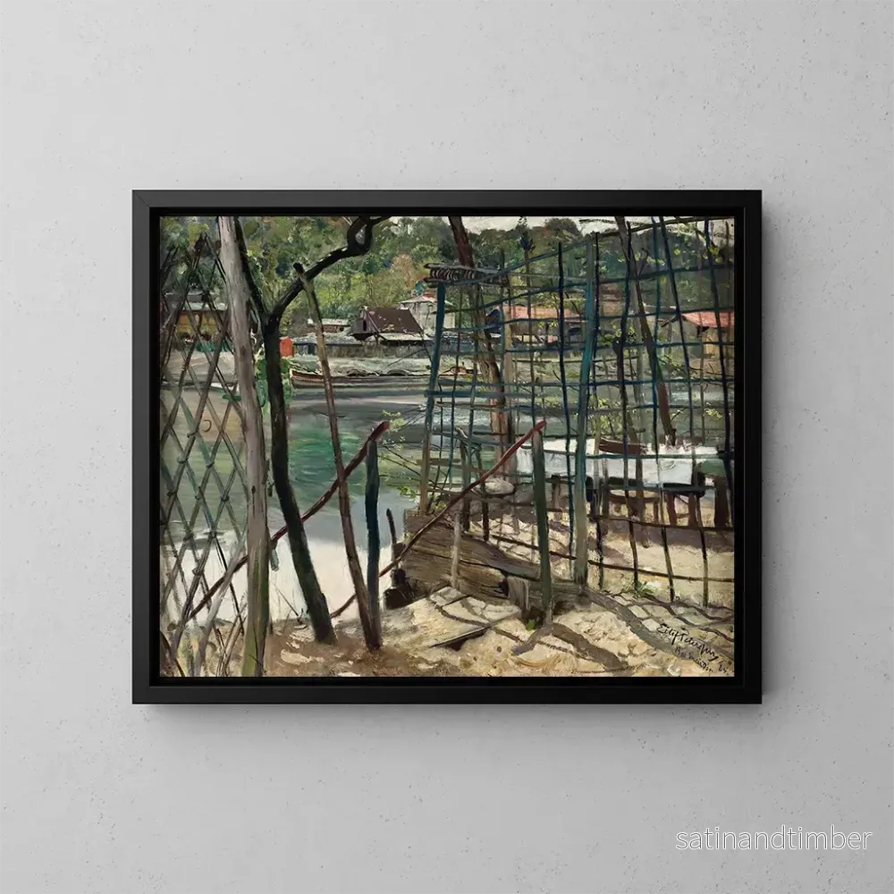 Reproduktion av målningen Landskap av Meudon, Frankrike - Eilif Peterssen