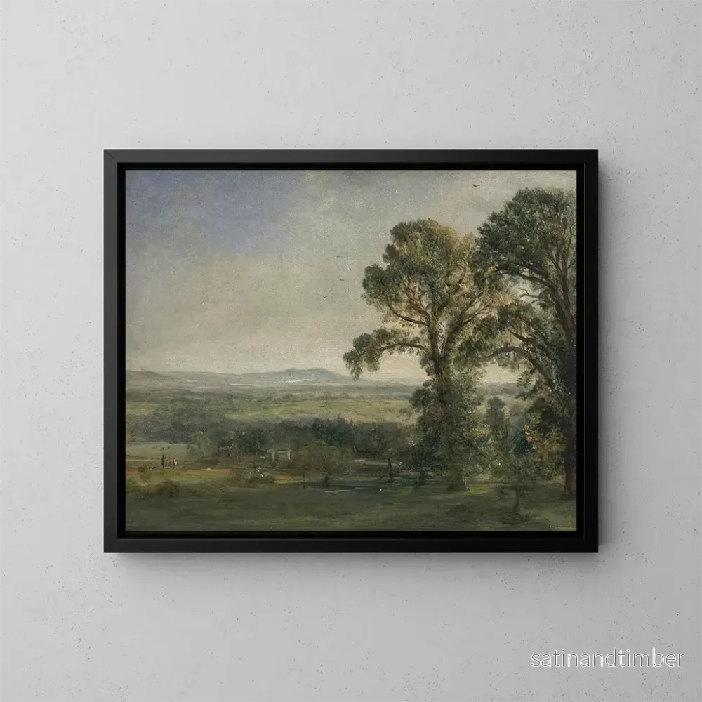 Reproduktion av tavlan Bardon Hill, Coleorton Hall - John Constable
