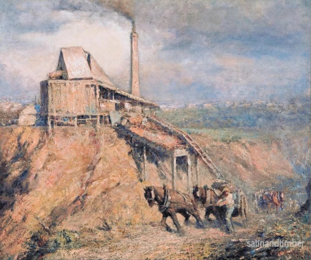 Reproduktion av målningen Le vieux concasseur de pierre, La carrière - Frederick McCubbin - Bild 2