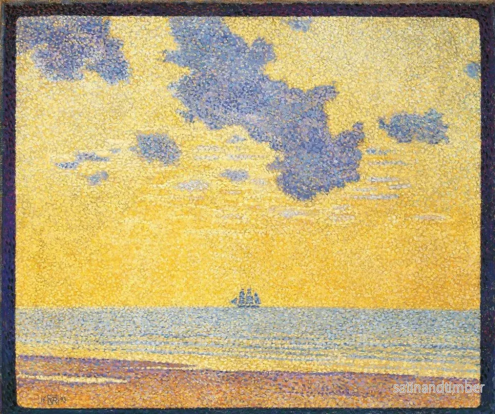 Reproduktion av målningen av stora moln - Theo van Rysselberghe - Bild 2
