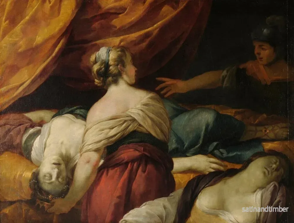 Reproduktion av målningen La mort de Cloptre - Jacques Blanchard - Bild 2