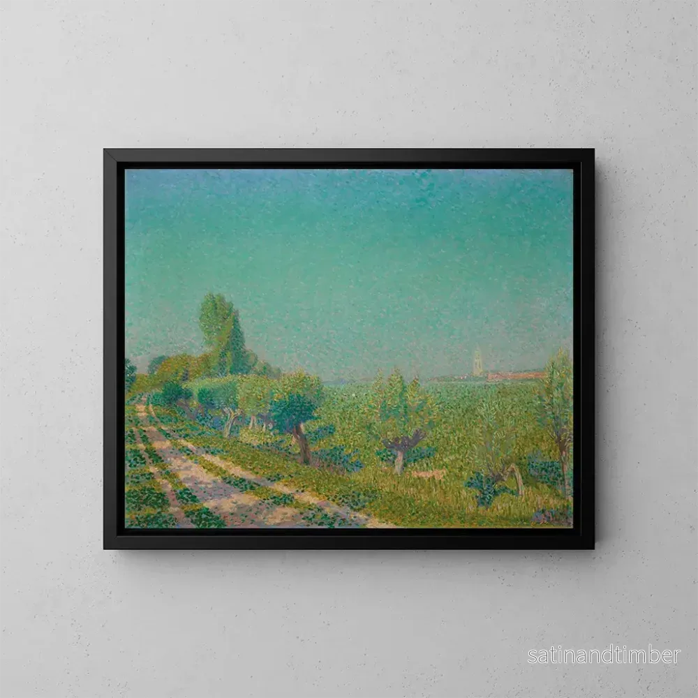 Reproduktion av målningen Vue de Rhenen - Ferdinand Hart Nibbrig
