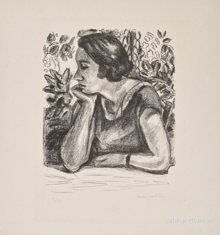 Reproduction du dessin Visage de profil reposant sur un bras – Henri Matisse Reproduction du dessin Visage de profil reposant sur un bras – Henri Matisse