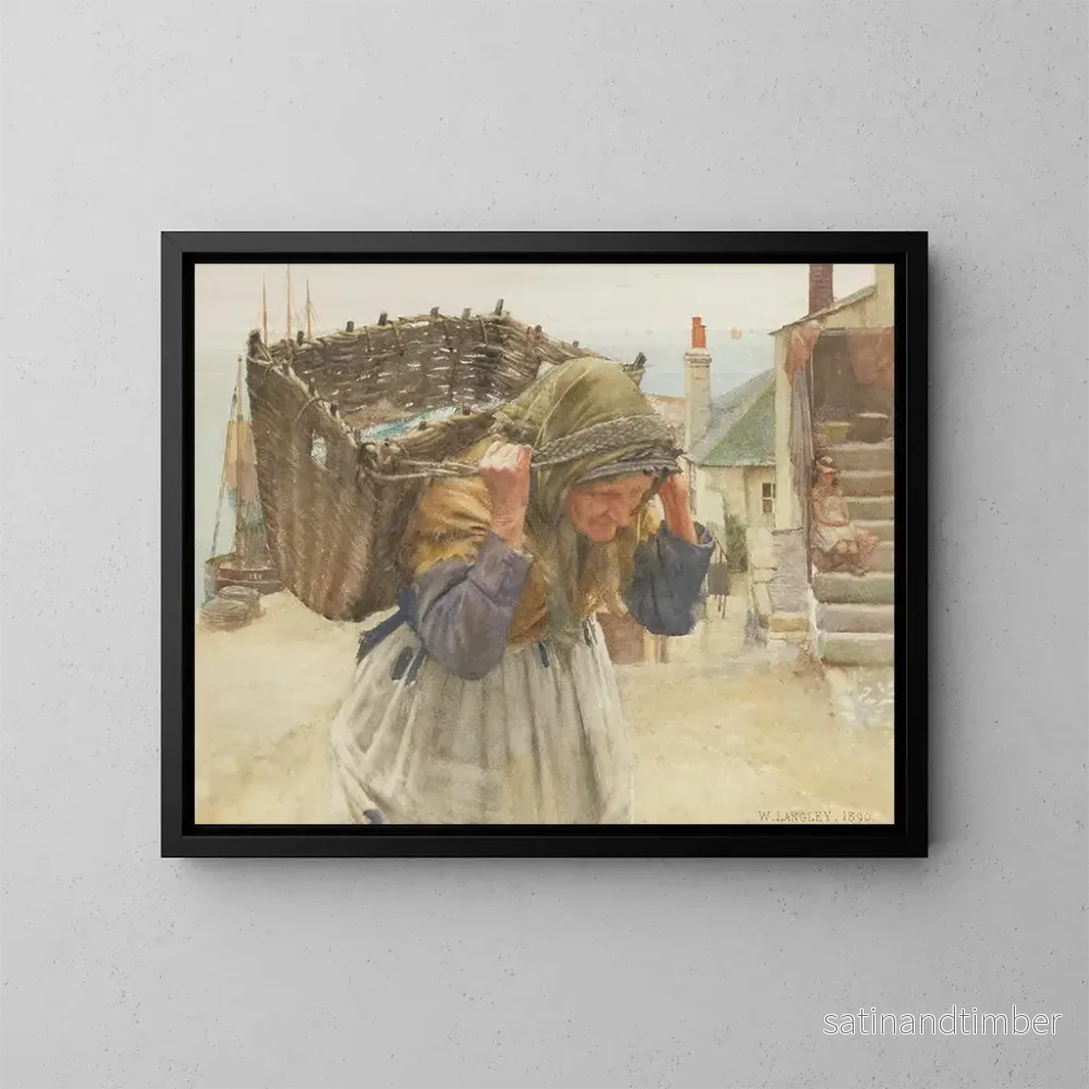 Reproduktion av målningen La femme de pêcheur - Walter Langley