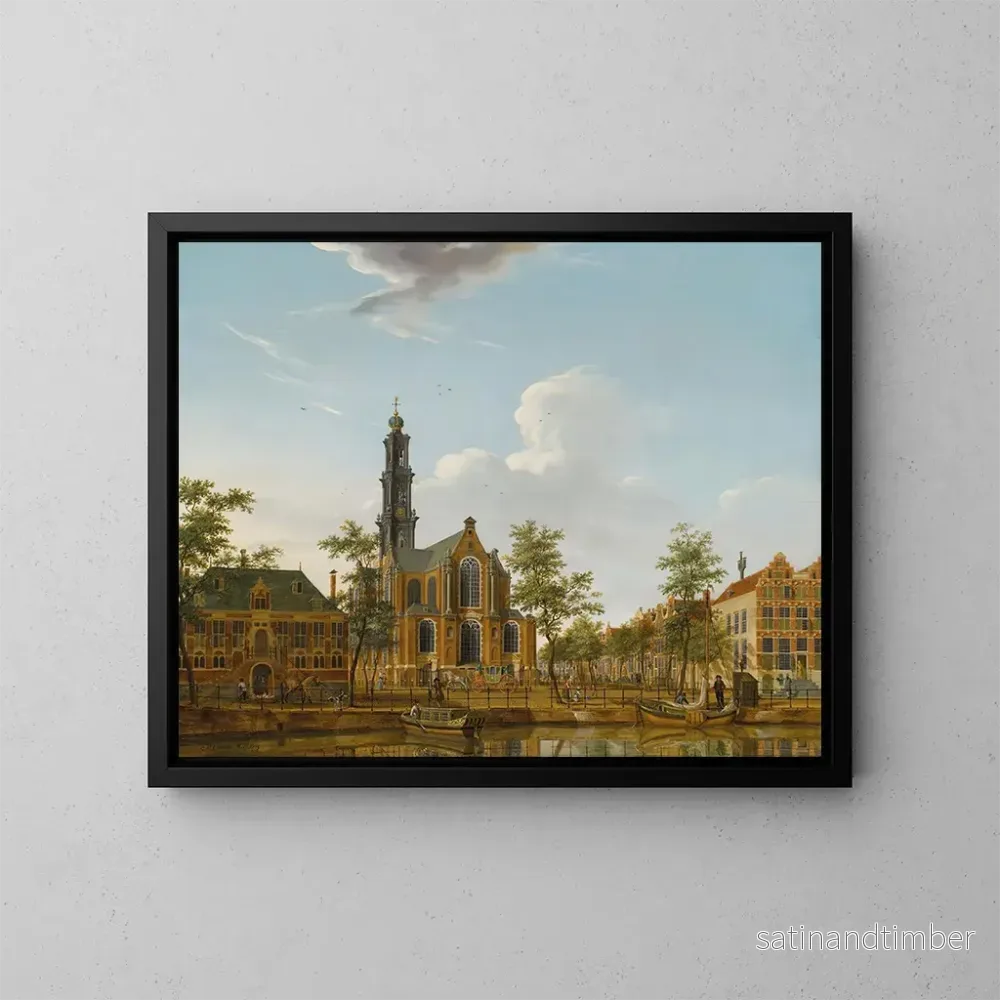 Reproduktion av målningen Vue de la Westerkerk vue depuis le Keizersgracht à Amsterdam – Isaac Ouwater Reproduktion av målningen Vue de la Westerkerk vue depuis le Keizersgracht à Amsterdam – Isaac Ouwater