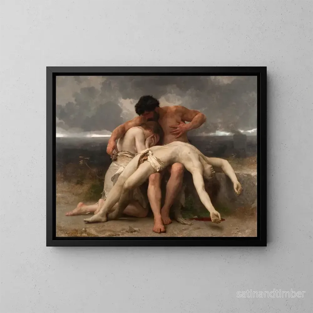 Reproduktion av målningen Le Premier Deuil - William Bouguereau