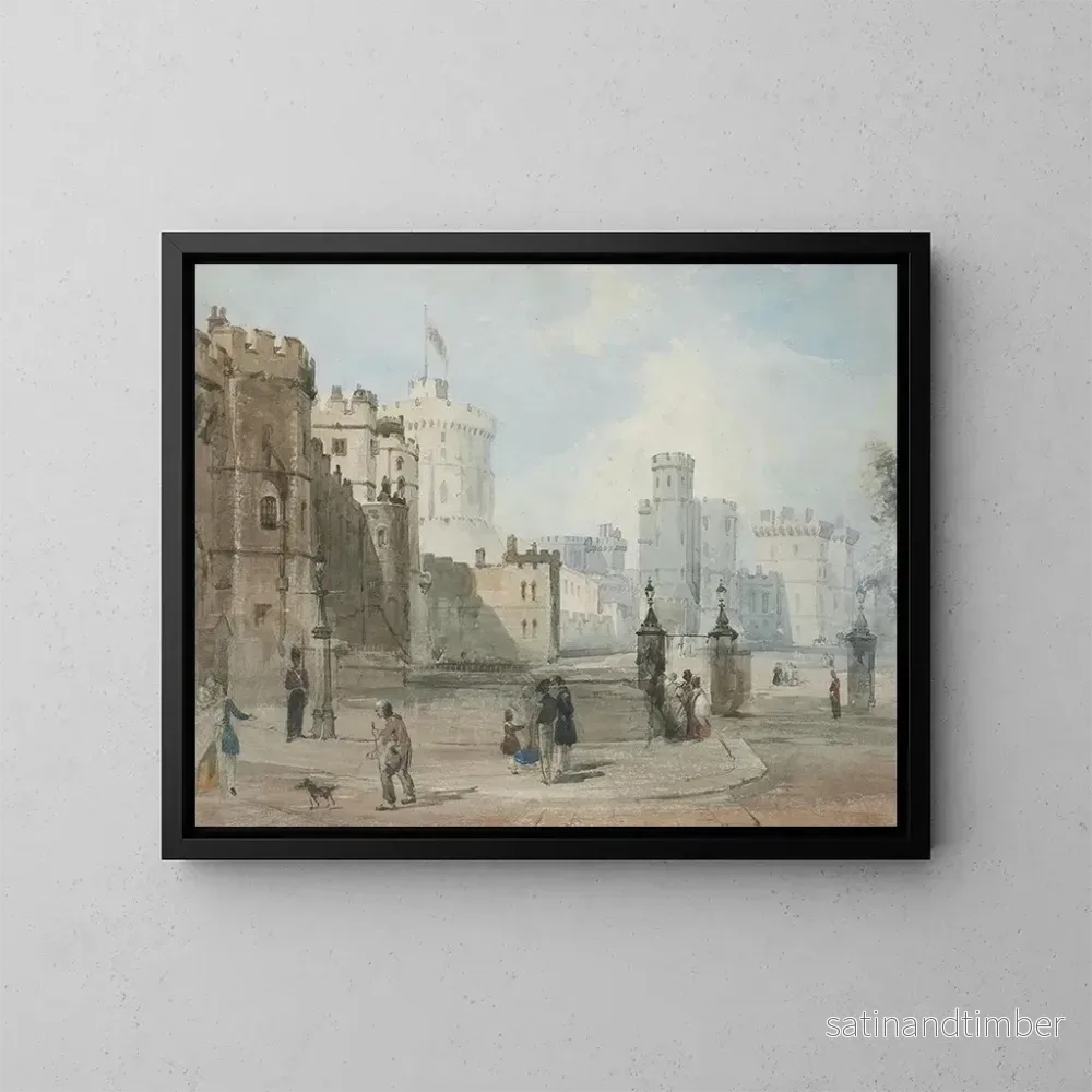 Reproduktion av målningen Château de Windsor – William Parrott Reproduktion av målningen Château de Windsor – William Parrott
