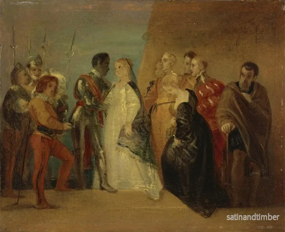 Reproduktion av målningen Le Retour d'Othello Acte II Scène II - Thomas Stothard - Bild 2