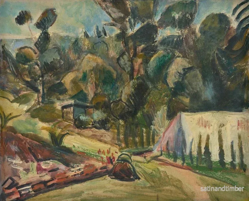 Reproduktion av målningen Landskap med tält - Rudolf Grossmann - Bild 2