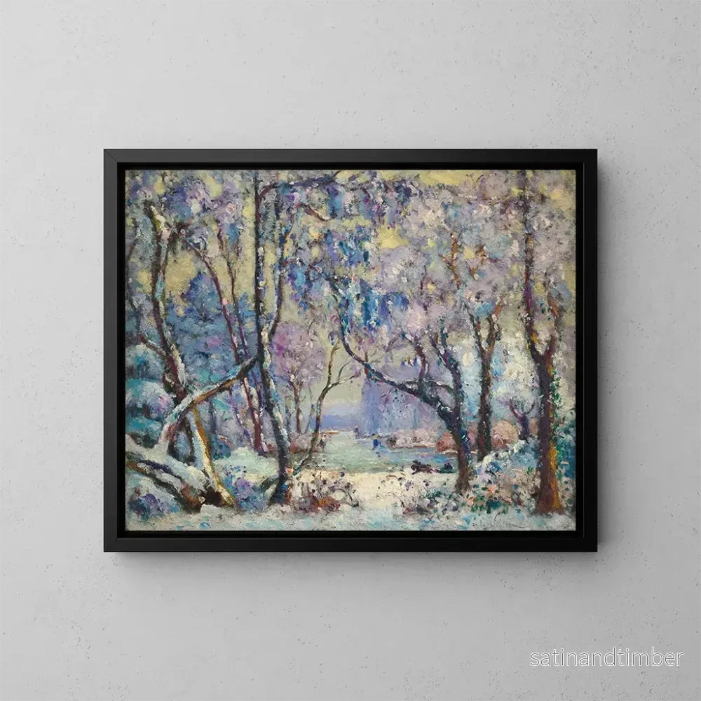 Reproduktion av målningen Snö och frost - Emmanuel de La Villon