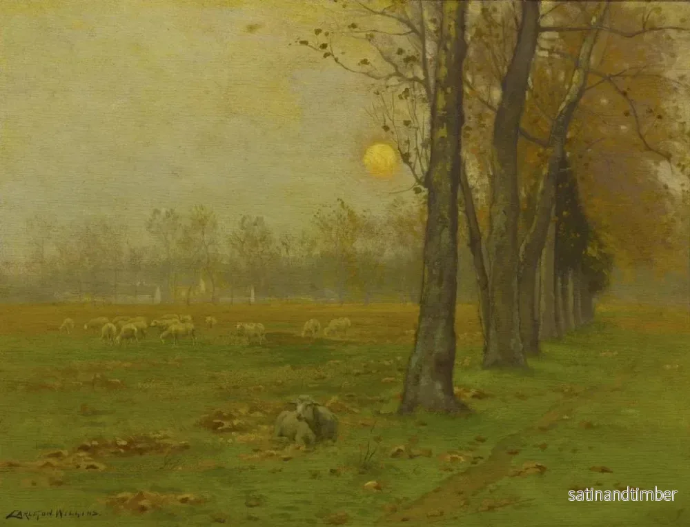 Reproduktion av målningen av skymningens slut, de döende åren - Carleton Wiggins - Bild 2