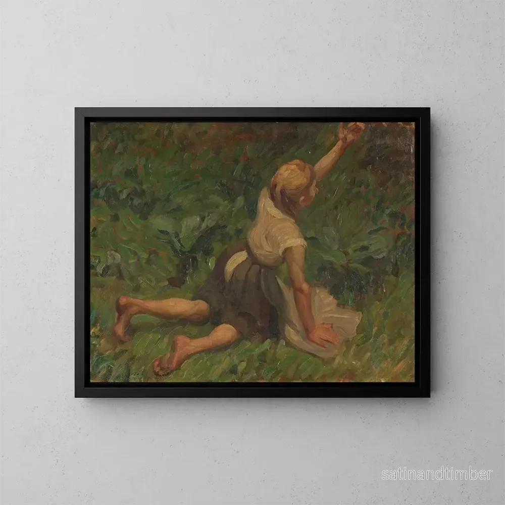 Reproduktion av målningen Studie över Askungen - Leo Putz